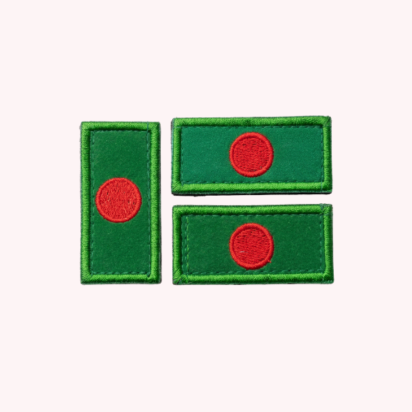 Bangladesh Flag Embroidered Patches