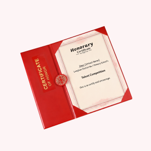Premium Custom Certificate, A4 Size Foil Stamped
