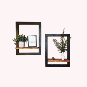 Wooden Frame Floating Shelf