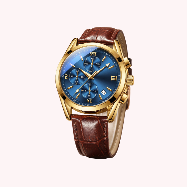 Leather Analogue Watch for Men