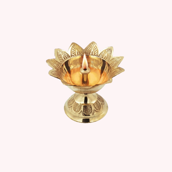 Golden Diwa Lamp